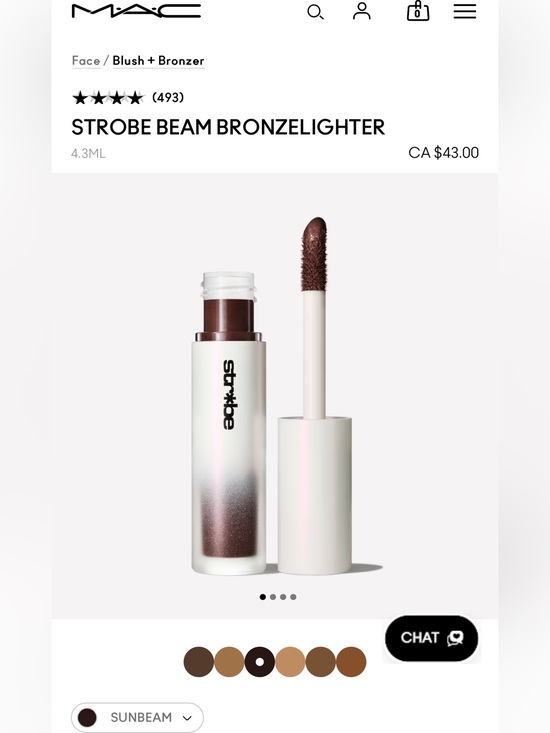 MAC Cosmetics Other - MAC STROBE BEAM BRONZELIGHTER - SUNBEAM